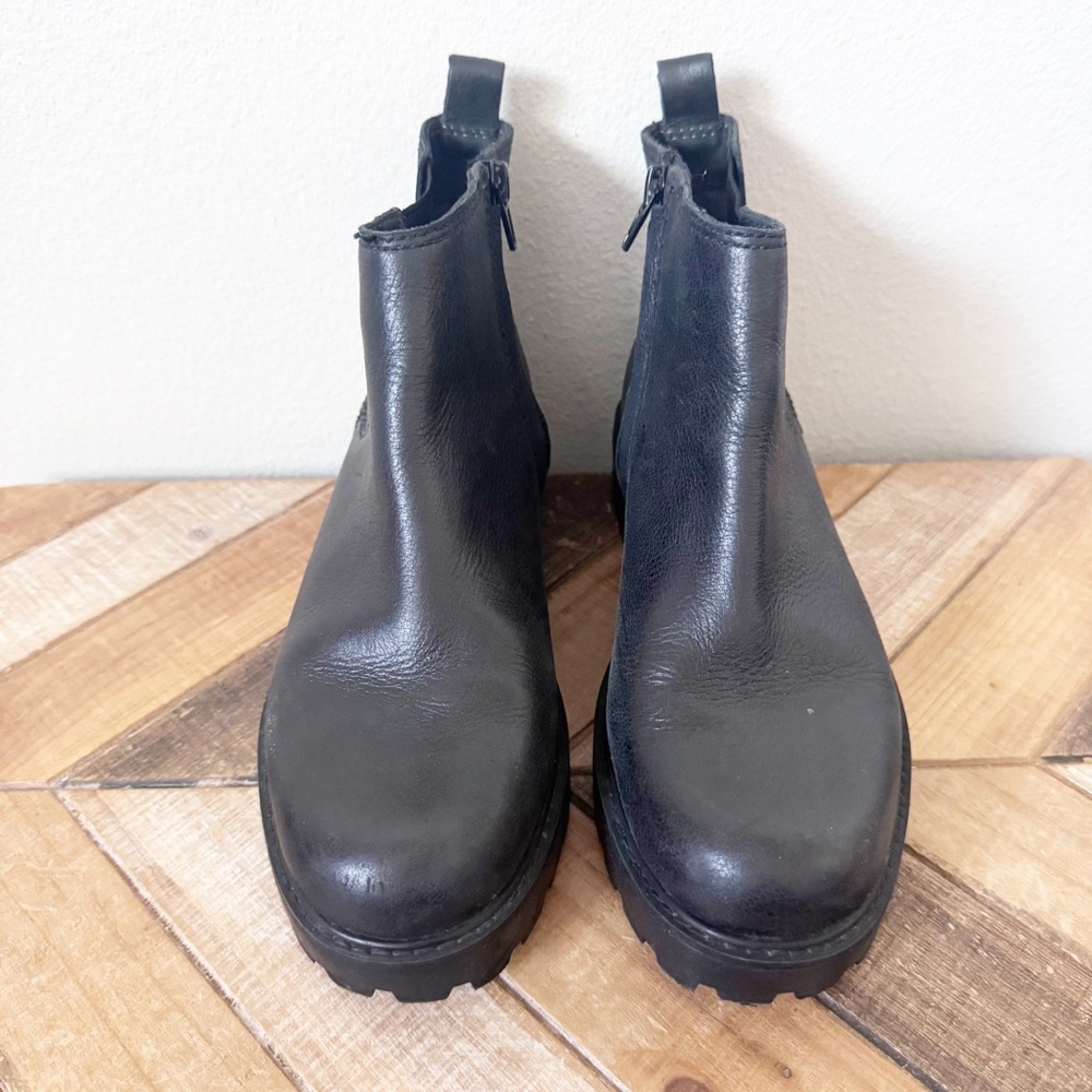 ZODIAC Women's Shiloh Ankle Boot Black Leather Ankle Boots - Picture 12 of 14